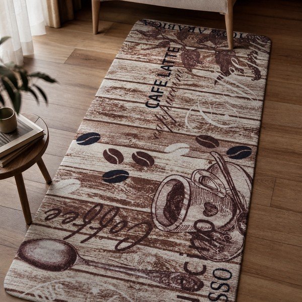 Rjava kuhinjska preproga Hanse Home Delicious Coffee, 67 x 180 cm-image-1