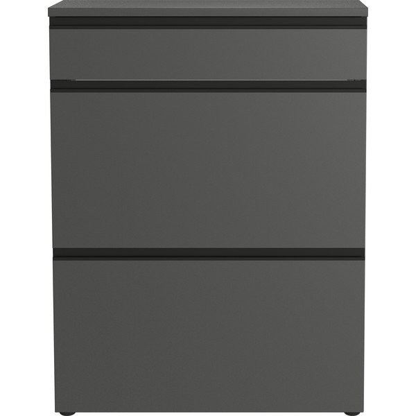 Antracitno siva omarica za čevlje 80x107x29 cm Baldone – Germania-image-3