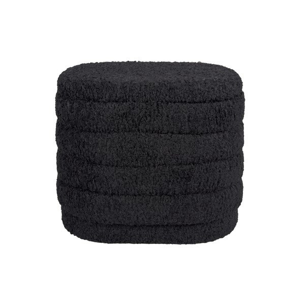 Črn puf s prostorom za shranjevanje Leitmotiv Cuddly-image-4
