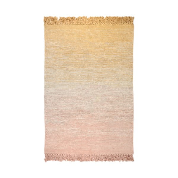 Oranžno-rožnata pralna preproga 100x150 cm Kirthy - Nattiot