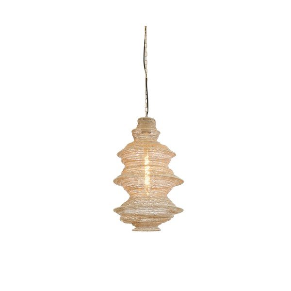 Bež kovinska viseča svetilka Nakisha – Light & Living-image-2