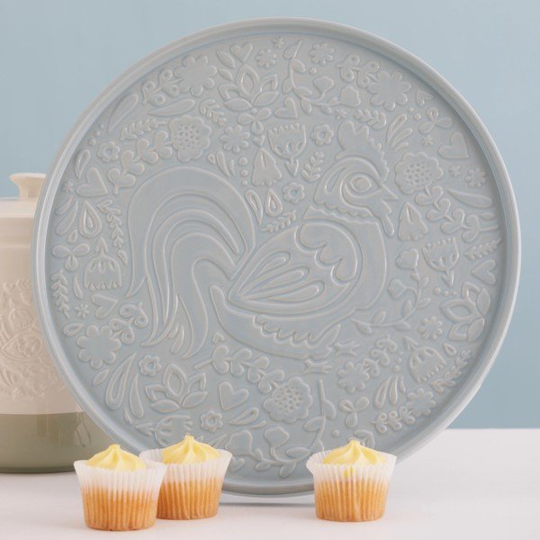 Prašno moder servirni keramičen krožnik ø 30 cm Home to Roost – Mason Cash-image-1