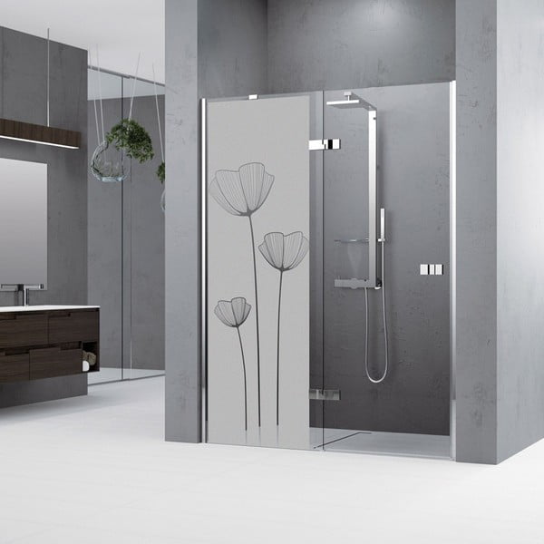 Nalepka za prho Ambiance Poppy Flowers, 185 x 55 cm-image-2