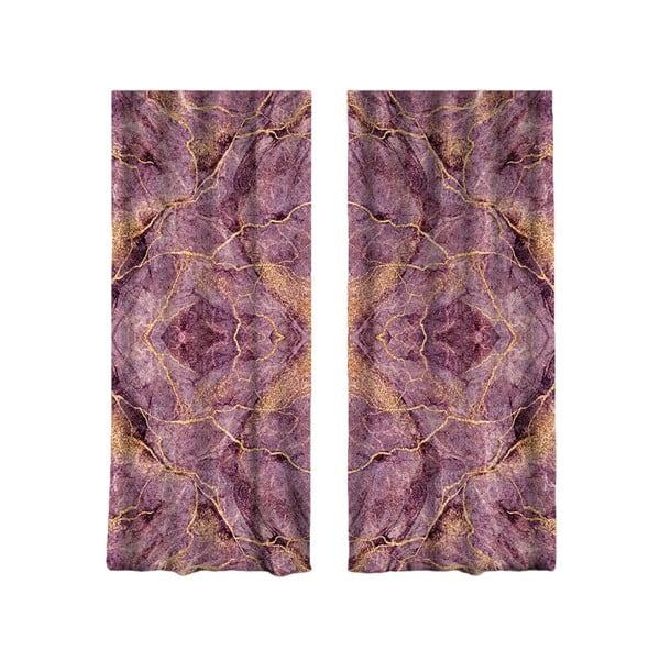 Rožnate/vijolične zavese v kompletu 2 ks 140x260 cm – Mila Home