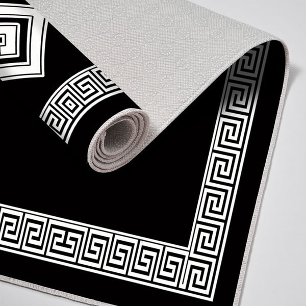 Črno-bele kopalniške preproge v kompletu 2 ks - Foutastic-image-1