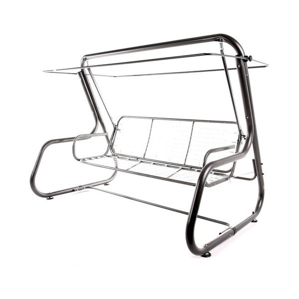 Črna kovinska vrtna gugalnica Celebs - Dajar-image-1