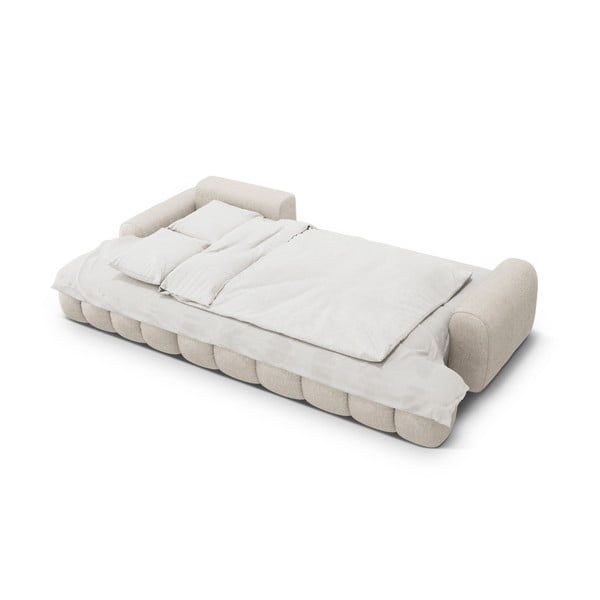 Bež raztegljiva/s prostorom za shranjevanje kotna sedežna garnitura (levi kot/z ležalnikom) Linz – Cosmopolitan Design-image-4