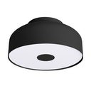 Črna stropna svetilka ø 30 cm Blacko – Sollux