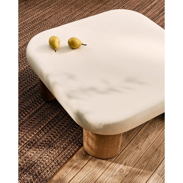 Vrtna klubska mizica z betonsko mizno ploščo 80x80 cm Labra – Kave Home-image-4