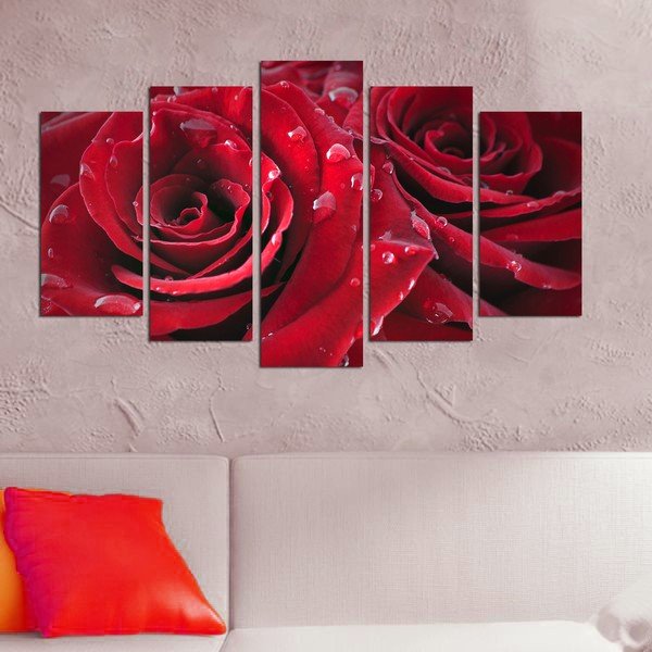 Večdelna slika Rojo Manto, 110 x 60 cm-image-1