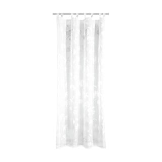 Bela prosojna zavesa iz tančice 135x245 cm Flowers – Sehlbach