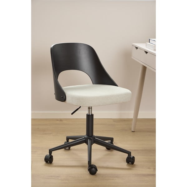 Črno-bež pisarniški stol Lucy – Actona-image-2