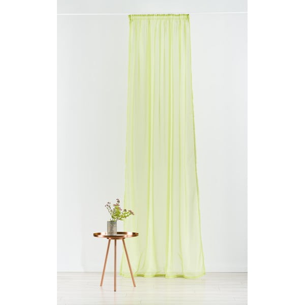 Rumena/zelena prosojna zavesa 300x245 cm Voile – Mendola Fabrics