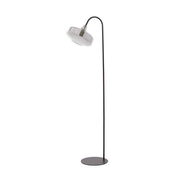 Črna stoječa svetilka (višina 160 cm) Solna – Light & Living