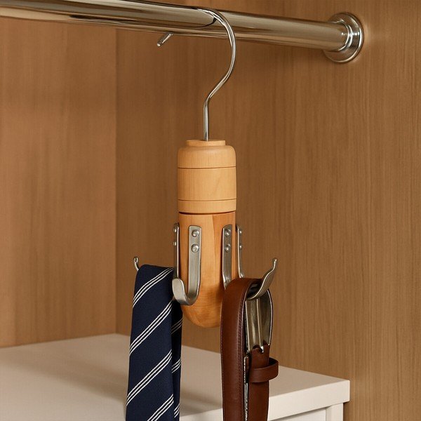 Viseči lesen obešalnik za kravate in pasove The Dandy – Premier Housewares-image-3