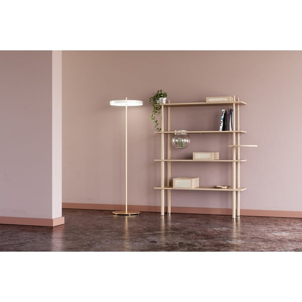 Bela LED zatemnitvena stoječa svetilka s kovinskim senčnikom (višina 151 cm) Asteria Floor – UMAGE-image-1