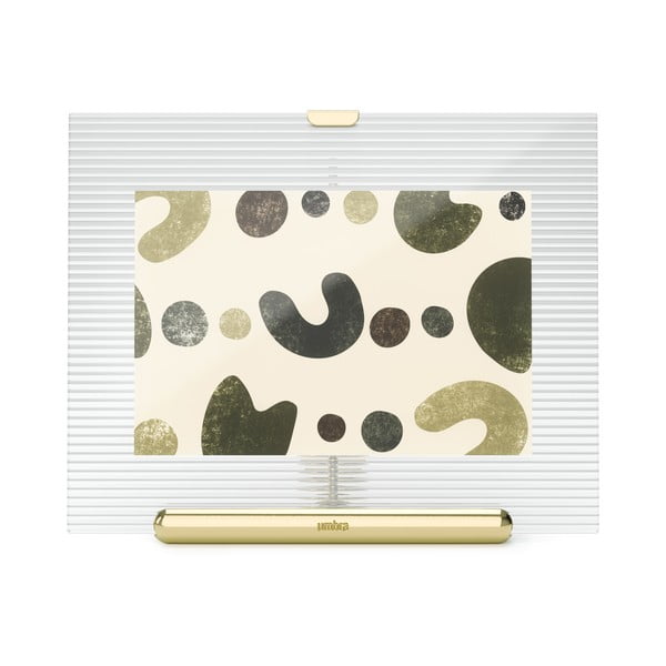 Steklen stoječ okvir v zlati barvi 16x20 cm Flute – Umbra-image-2