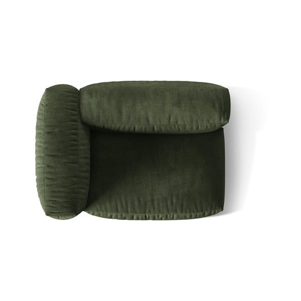 Zelen žameten modul za sedežno garnituro (levi kot) Martina – Micadoni -image-3