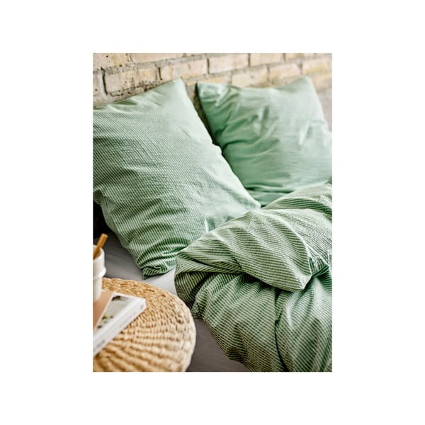 Svetlo zelena enojna bombažna posteljnina 140x200 cm Cheerful – Södahl-image-1