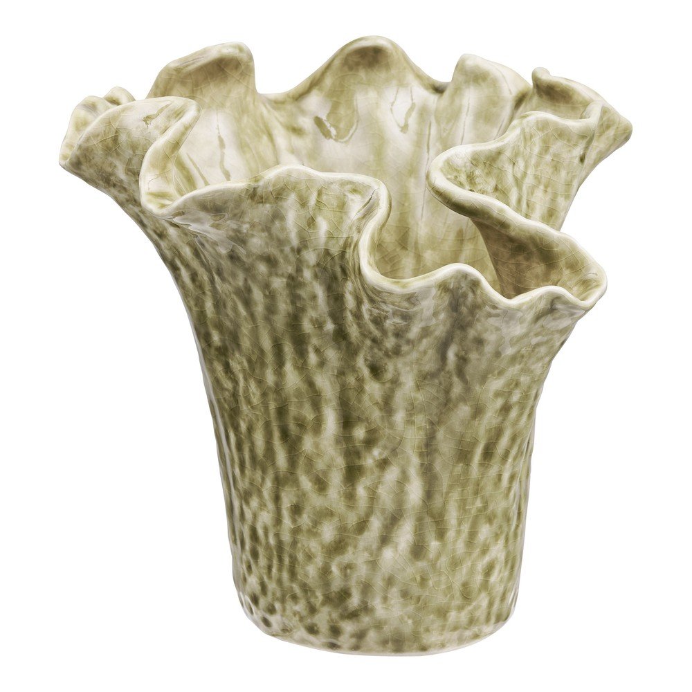 Sivo-bež keramična vaza (višina 23,5 cm)