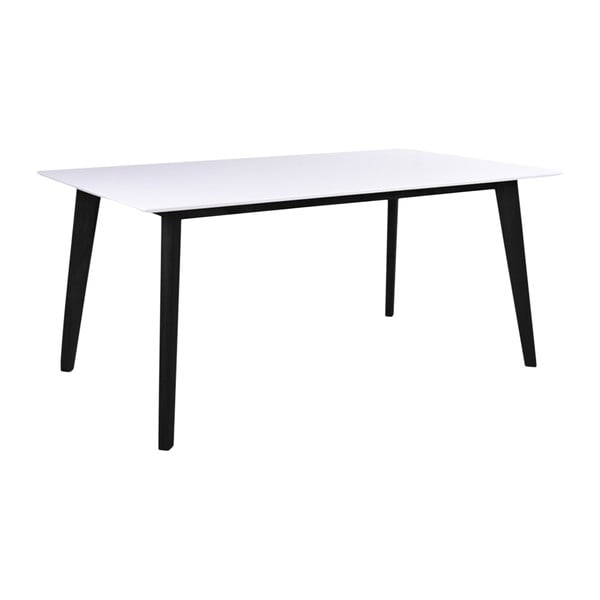 Bela jedilna miza s črnimi nogami House Nordic Vojens, dolžina 150 cm