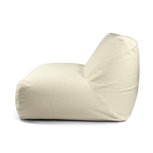 Kremno bela vreča za sedenje iz tkanine bouclé Sofa Tube 160 – SLOWDOWN-image-3