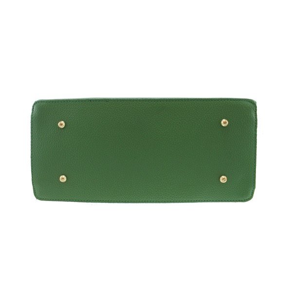 Zelena usnjena torbica Chicca Borse Blair-image-4