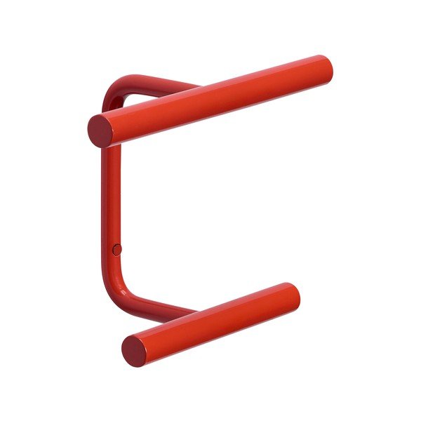 Rdeč kovinski stenski obešalnik Flip – Hübsch