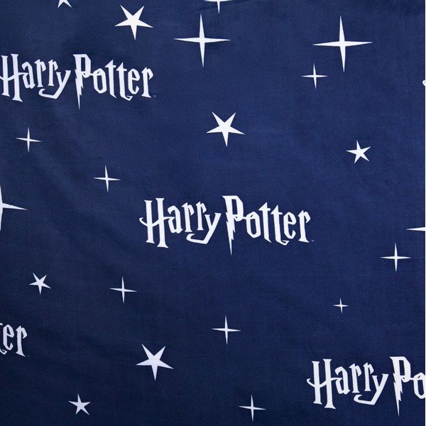 Temno modra/siva enojna otroška posteljnina iz mikrovlaken 140x200 cm Harry Potter "Hogwarts Night" – Jerry Fabrics-image-4