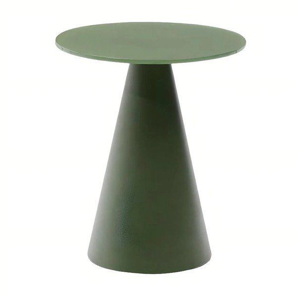 Okrogla stranska mizica s stekleno mizno ploščo ø 35 cm Wilshire – Kave Home