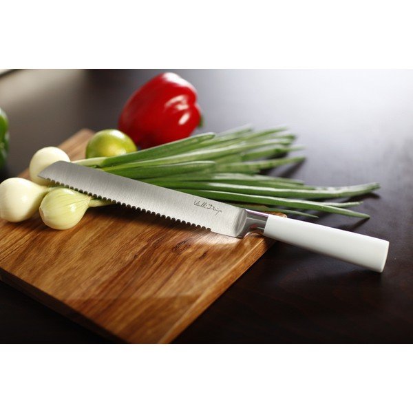 Komplet nožev s stojalom in desko za rezanje - bela-image-3