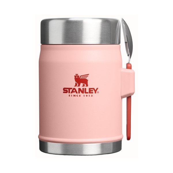 Breskova termovka za hrano iz nerjavečega jekla 400 ml Legendary Food Jar + Spork Peach Rose – Stanley