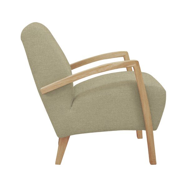 Bež fotelj s svetlimi nogami Windsor & Co Sofas Luna-image-1