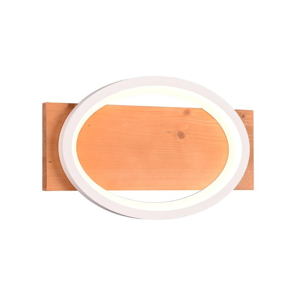 LED zatemnitvena stenska svetilka v beli in naravni barvi Barca – Trio-image-2