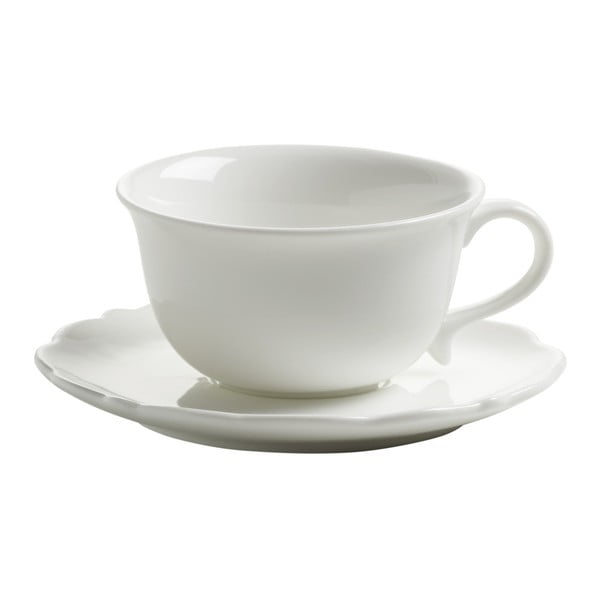 Komplet 4 porcelanskih skodelic za espresso s podstavkom Maxwell & Williams White Rose, 90 ml