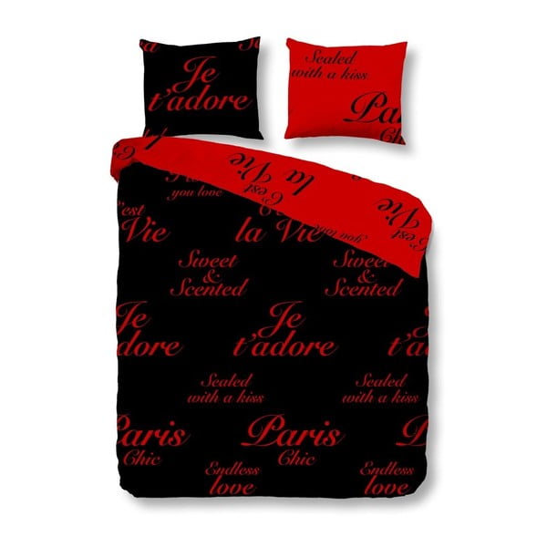 Vključeno platno Paris Black Red, 200x200 cm