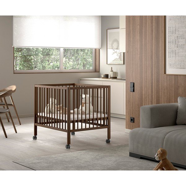 Rjava stajica iz masivne bukve 95x75 cm Dino – Vipack-image-1