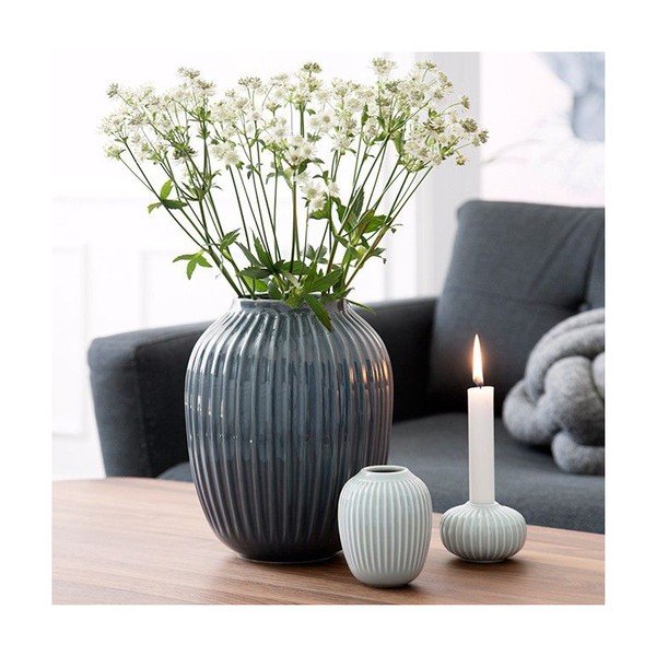 Mint zelena keramična vaza Kähler Design Hammershoi, višina 10 cm-image-2