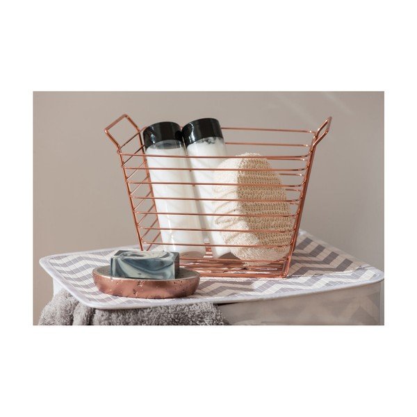 Košara za shranjevanje v bakreni barvi Premier Housewares Mafalda, 17 x 21 cm-image-1