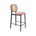 Črno-svetlo roza barski stolček 94 cm Spike - Zuiver