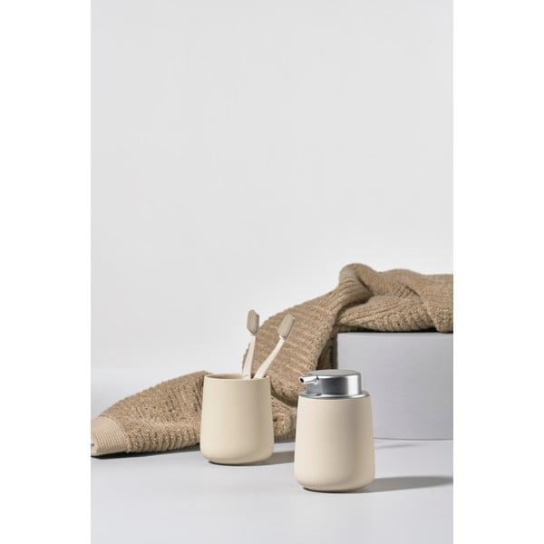 Bež keramičen lonček za zobno ščetko Zone Nova-image-3
