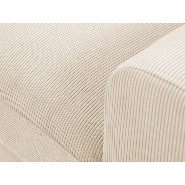 Bež raztegljiva kotna sedežna garnitura Micadoni Home Moghan, levi kot-image-1