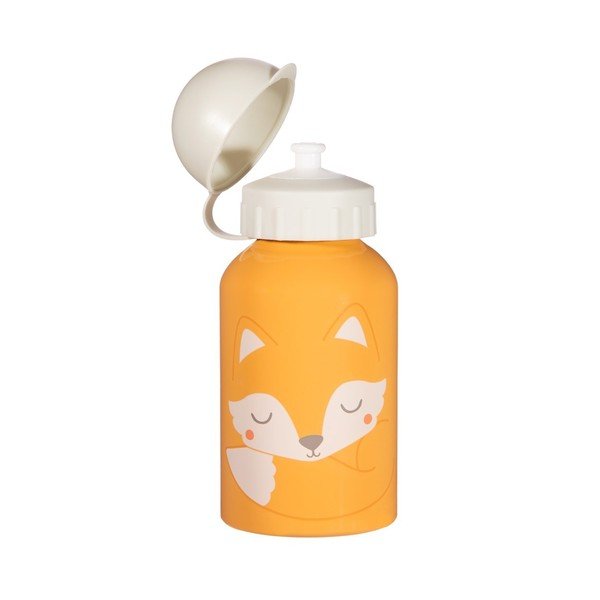 Oranžno-bela otroška steklenička za pitje za Sass & Belle Woodland Fox, 250 ml-image-1