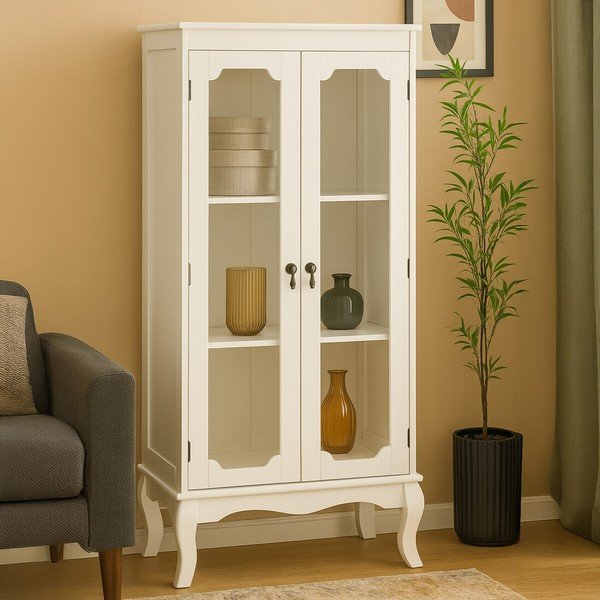 Bela vitrina 58x131x32 cm Marcella – Premier Housewares-image-1