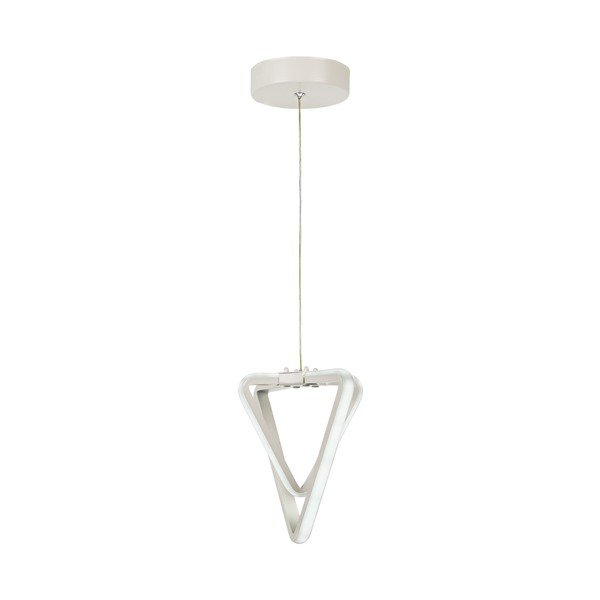 Bela kovinska LED viseča svetilka ø 20 cm Baris – Squid Lighting