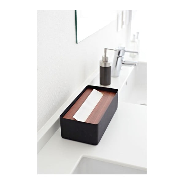 Črna škatla za robčke YAMAZAKI Tsu-image-2