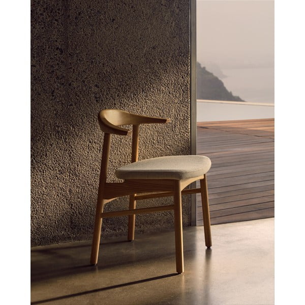 Bež/naraven jedilni stol Timons – Kave Home-image-1