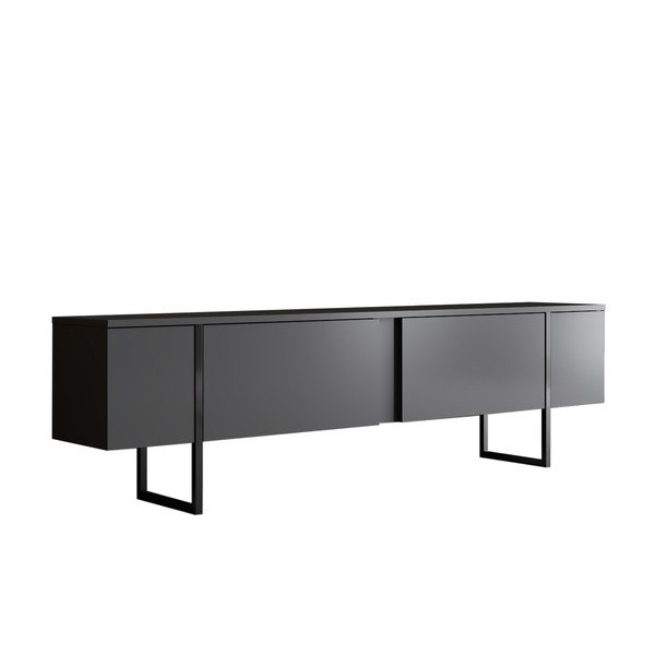 Antracitno siva TV omarica 180x30 cm Luxe – Kalune Design