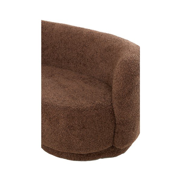 Temno rjava sedežna garnitura iz tkanine bouclé 175 cm Amelie – Light & Living-image-4