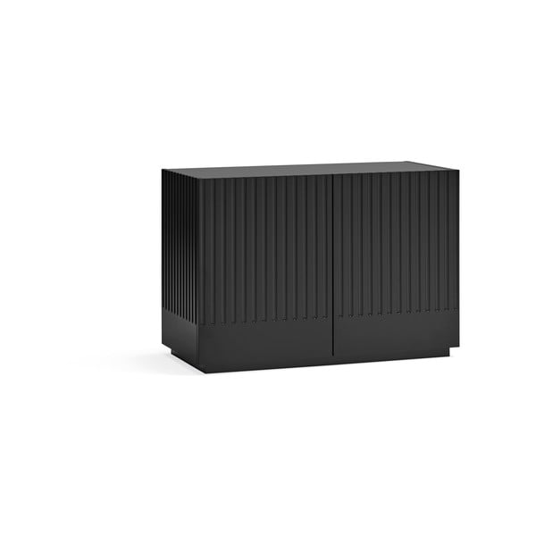 Črna nizka komoda 100x70 cm Doric – Teulat-image-1